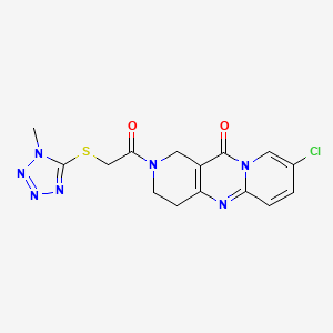 8-chloro-2-(2-((1-methyl-1H-tetrazol-5-yl)thio)acetyl)-3,4-dihydro-1H-dipyrido[1,2-a:4',3'-d]pyrimidin-11(2H)-one