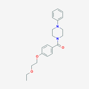 molecular formula C21H26N2O3 B268854 1-[4-(2-Ethoxyethoxy)benzoyl]-4-phenylpiperazine 