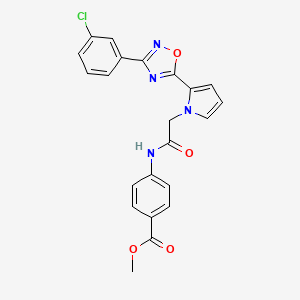 methyl 4-[({2-[3-(3-chlorophenyl)-1,2,4-oxadiazol-5-yl]-1H-pyrrol-1-yl}acetyl)amino]benzoate