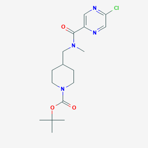 Tert-butyl 4-[[(5-chloropyrazine-2-carbonyl)-methylamino]methyl]piperidine-1-carboxylate