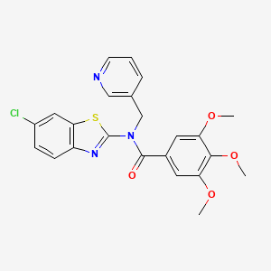 N-(6-chlorobenzo[d]thiazol-2-yl)-3,4,5-trimethoxy-N-(pyridin-3-ylmethyl)benzamide