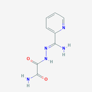 molecular formula C8H9N5O2 B2688552 1-[N'-(吡啶-2-甲酰基)肼基]甲酰胺 CAS No. 149083-60-3