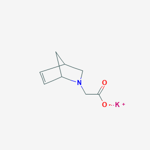 molecular formula C8H10KNO2 B2688555 Potassium 2-{2-azabicyclo[2.2.1]hept-5-EN-2-YL}acetate CAS No. 1212418-61-5