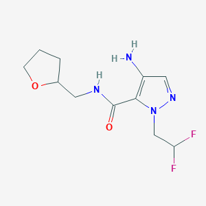 4-Amino-1-(2,2-difluoroethyl)-N-(tetrahydrofuran-2-ylmethyl)-1H-pyrazole-5-carboxamide