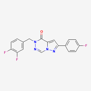 5-(3,4-difluorobenzyl)-2-(4-fluorophenyl)pyrazolo[1,5-d][1,2,4]triazin-4(5H)-one