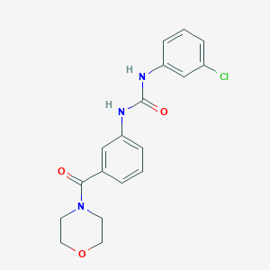 N-(3-chlorophenyl)-N'-[3-(4-morpholinylcarbonyl)phenyl]urea