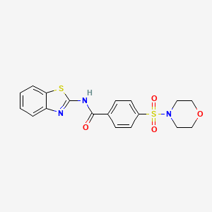 N-(1,3-benzothiazol-2-yl)-4-morpholin-4-ylsulfonylbenzamide