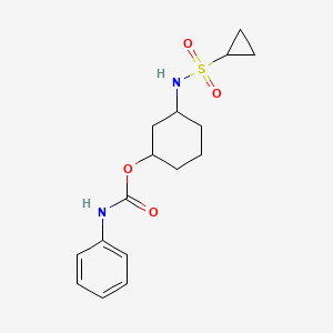 3-(Cyclopropanesulfonamido)cyclohexyl phenylcarbamate