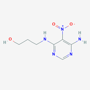 3-((6-Amino-5-nitropyrimidin-4-yl)amino)propan-1-ol