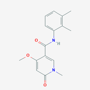 molecular formula C16H18N2O3 B2688588 N-(2,3-二甲基苯基)-4-甲氧基-1-甲基-6-氧-1,6-二氢吡啶-3-羧酰胺 CAS No. 2034551-51-2