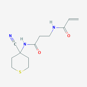 N-(4-Cyanothian-4-yl)-3-(prop-2-enoylamino)propanamide