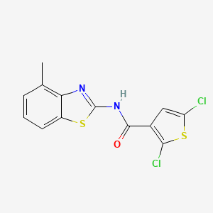 2,5-dichloro-N-(4-methylbenzo[d]thiazol-2-yl)thiophene-3-carboxamide