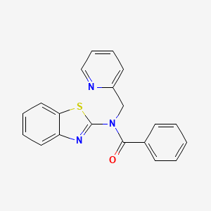 molecular formula C20H15N3OS B2688604 N-(benzo[d]thiazol-2-yl)-N-(pyridin-2-ylmethyl)benzamide CAS No. 886901-80-0