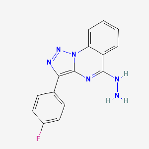 3-(4-Fluorophenyl)-5-hydrazino[1,2,3]triazolo[1,5-a]quinazoline