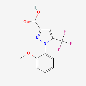 1-(2-Methoxyphenyl)-5-(trifluoromethyl)-1H-pyrazole-3-carboxylic acid