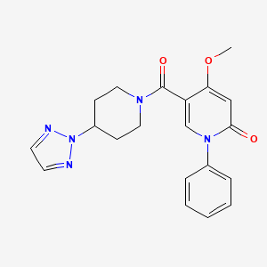 5-(4-(2H-1,2,3-triazol-2-yl)piperidine-1-carbonyl)-4-methoxy-1-phenylpyridin-2(1H)-one