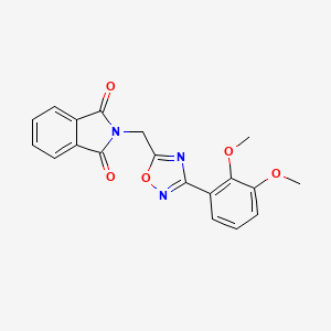 molecular formula C19H15N3O5 B2688632 2-((3-(2,3-Dimethoxyphenyl)-1,2,4-oxadiazol-5-yl)methyl)isoindoline-1,3-dione CAS No. 1809475-14-6