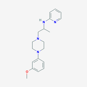 molecular formula C19H26N4O B2688638 Pyridin-2-amine, N-[2-[4-(3-methoxyphenyl)-1-piperazinyl]-1-methylethyl]- CAS No. 303187-76-0
