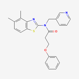 N-(4,5-dimethylbenzo[d]thiazol-2-yl)-3-phenoxy-N-(pyridin-3-ylmethyl)propanamide