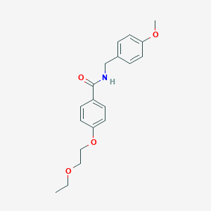 molecular formula C19H23NO4 B268866 4-(2-ethoxyethoxy)-N-(4-methoxybenzyl)benzamide 