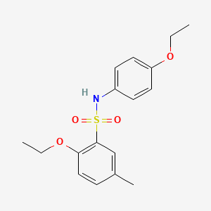 molecular formula C17H21NO4S B2688678 2-ethoxy-N-(4-ethoxyphenyl)-5-methylbenzenesulfonamide CAS No. 915913-85-8