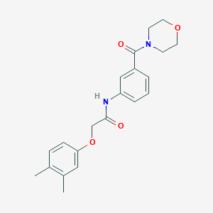 molecular formula C21H24N2O4 B268868 2-(3,4-dimethylphenoxy)-N-[3-(4-morpholinylcarbonyl)phenyl]acetamide 