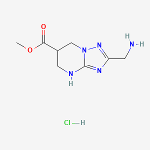 Methyl 2-(aminomethyl)-4,5,6,7-tetrahydro-[1,2,4]triazolo[1,5-a]pyrimidine-6-carboxylate;hydrochloride