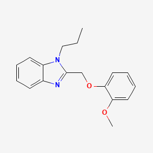 molecular formula C18H20N2O2 B2688681 2-(2-Methoxy-phenoxymethyl)-1-propyl-1H-benzoimidazole CAS No. 612049-72-6