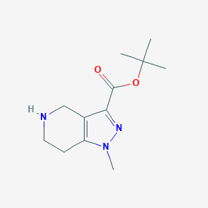 B2688690 Tert-butyl 1-methyl-4,5,6,7-tetrahydropyrazolo[4,3-c]pyridine-3-carboxylate CAS No. 2287318-67-4