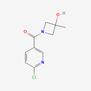 (6-Chloropyridin-3-yl)-(3-hydroxy-3-methylazetidin-1-yl)methanone