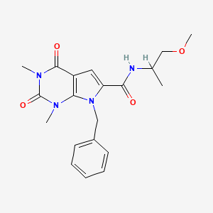 7-benzyl-N-(1-methoxypropan-2-yl)-1,3-dimethyl-2,4-dioxo-2,3,4,7-tetrahydro-1H-pyrrolo[2,3-d]pyrimidine-6-carboxamide