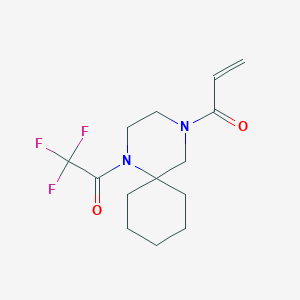 1-[1-(2,2,2-Trifluoroacetyl)-1,4-diazaspiro[5.5]undecan-4-yl]prop-2-en-1-one