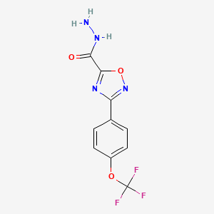 3-(4-(Trifluoromethoxy)phenyl)-1,2,4-oxadiazole-5-carbohydrazide