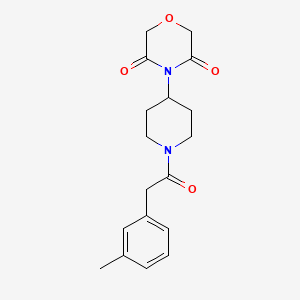 4-(1-(2-(m-Tolyl)acetyl)piperidin-4-yl)morpholine-3,5-dione