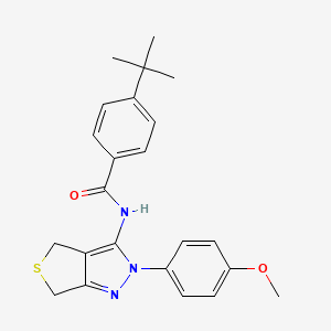 4-tert-butyl-N-[2-(4-methoxyphenyl)-4,6-dihydrothieno[3,4-c]pyrazol-3-yl]benzamide