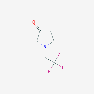 molecular formula C6H8F3NO B2688722 1-(2,2,2-Trifluoroethyl)pyrrolidin-3-one CAS No. 1096881-58-1