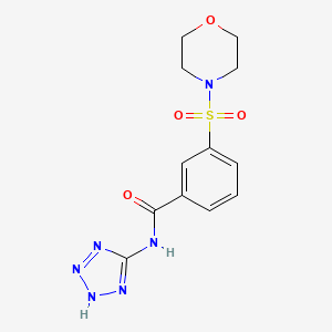 3-(morpholin-4-ylsulfonyl)-N-(1H-tetrazol-5-yl)benzamide