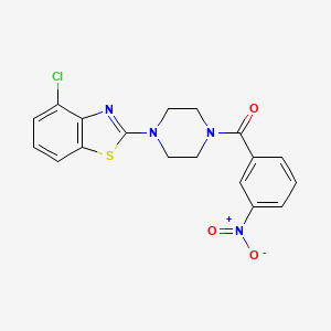 (4-(4-Chlorobenzo[d]thiazol-2-yl)piperazin-1-yl)(3-nitrophenyl)methanone