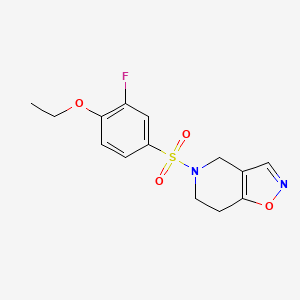 5-((4-Ethoxy-3-fluorophenyl)sulfonyl)-4,5,6,7-tetrahydroisoxazolo[4,5-c]pyridine