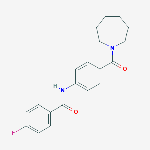 N-[4-(1-azepanylcarbonyl)phenyl]-4-fluorobenzamide