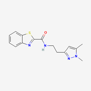 N-(2-(1,5-dimethyl-1H-pyrazol-3-yl)ethyl)benzo[d]thiazole-2-carboxamide