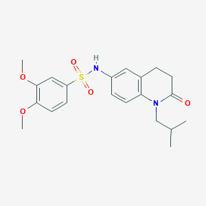 N-(1-isobutyl-2-oxo-1,2,3,4-tetrahydroquinolin-6-yl)-3,4-dimethoxybenzenesulfonamide