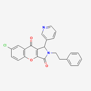 7-Chloro-2-phenethyl-1-(pyridin-3-yl)-1,2-dihydrochromeno[2,3-c]pyrrole-3,9-dione