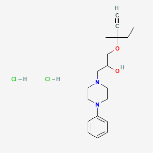 1-((3-Methylpent-1-yn-3-yl)oxy)-3-(4-phenylpiperazin-1-yl)propan-2-ol dihydrochloride