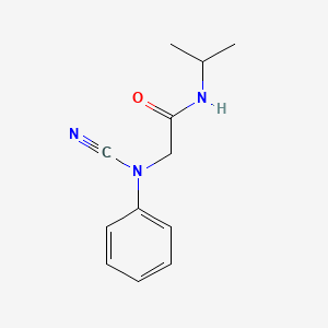 molecular formula C12H15N3O B2688759 2-[cyano(phenyl)amino]-N-(propan-2-yl)acetamide CAS No. 1444583-91-8