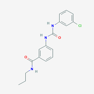 molecular formula C17H18ClN3O2 B268876 3-{[(3-chloroanilino)carbonyl]amino}-N-propylbenzamide 