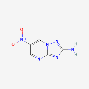 molecular formula C5H4N6O2 B2688770 6-Nitro[1,2,4]triazolo[1,5-a]pyrimidin-2-amine CAS No. 80773-01-9
