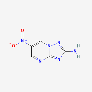 molecular formula C5H4N6O2 B2688770 6-Nitro-[1,2,4]triazolo[1,5-a]pyrimidin-2-amine CAS No. 80773-01-9