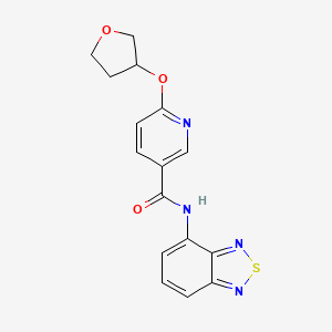 N-(benzo[c][1,2,5]thiadiazol-4-yl)-6-((tetrahydrofuran-3-yl)oxy)nicotinamide