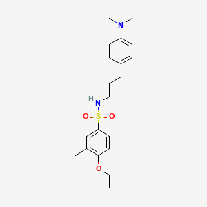 molecular formula C20H28N2O3S B2688794 N-(3-(4-(dimethylamino)phenyl)propyl)-4-ethoxy-3-methylbenzenesulfonamide CAS No. 954065-48-6